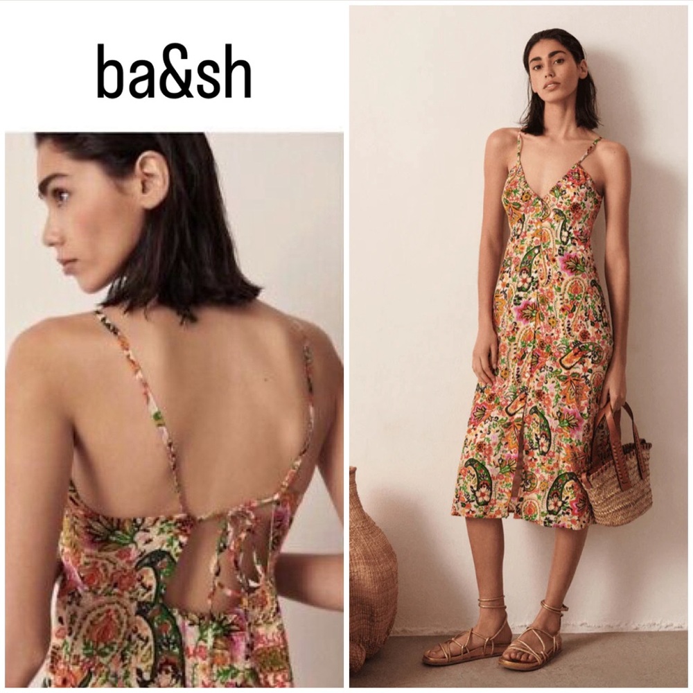 ba&sh ~ Baila Printed Midi Dress